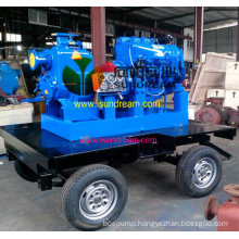 Diesel Engine Non-Clogging Self Priming Sewage Pump